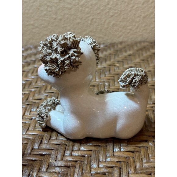Vintage Ceramic 1950's Spagittie Poodle Dog Figurine Made In Japan Collectible - Picture 5 of 7
